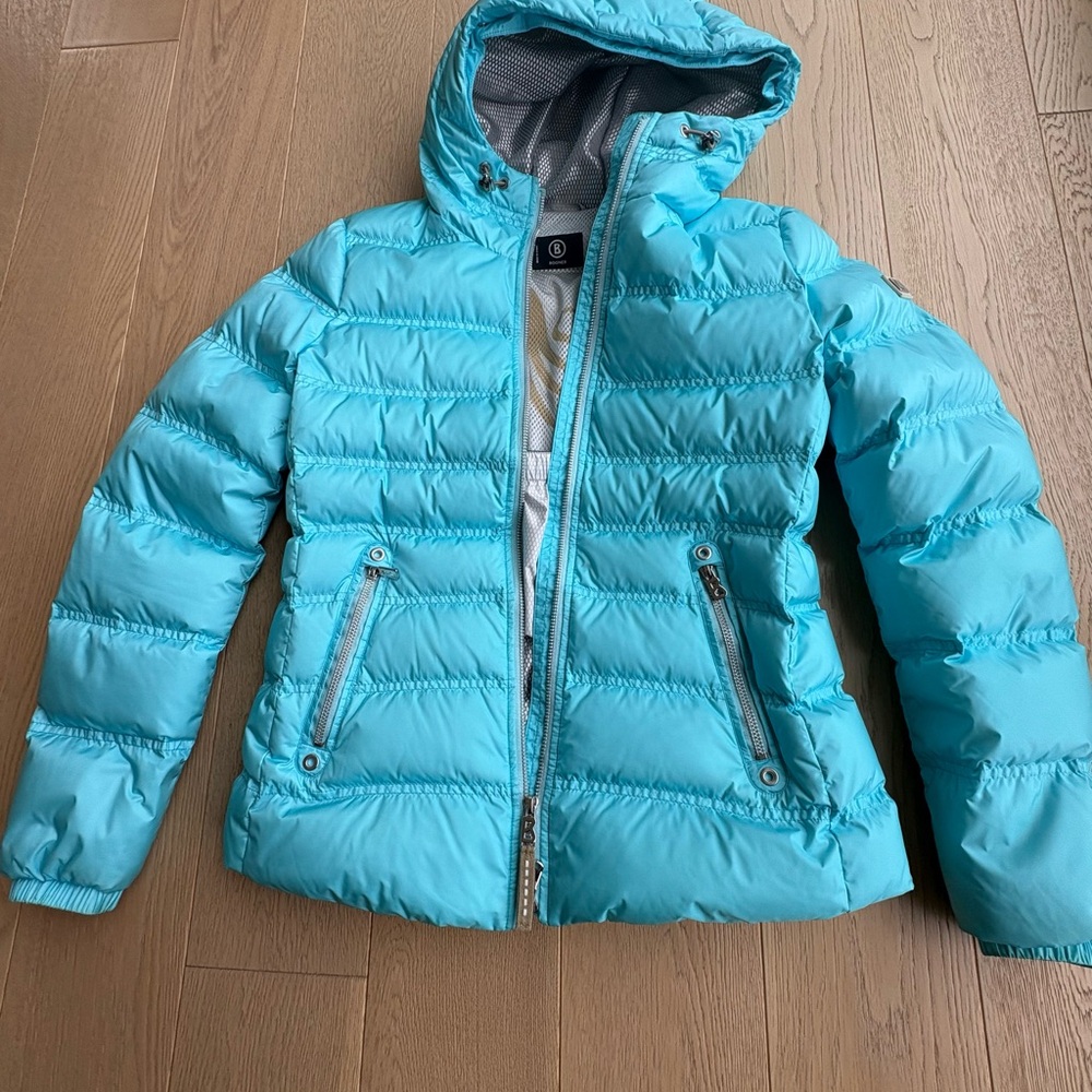 Bogner Turquoise Ski Jacket with Hood